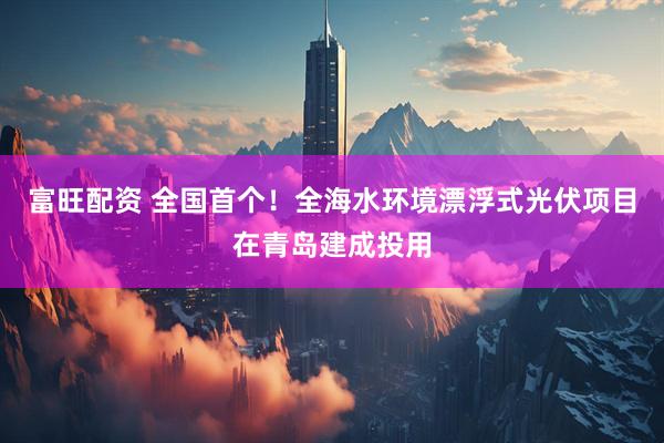 富旺配资 全国首个！全海水环境漂浮式光伏项目在青岛建成投用
