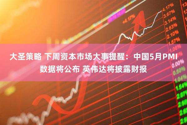 大圣策略 下周资本市场大事提醒：中国5月PMI数据将公布 英伟达将披露财报